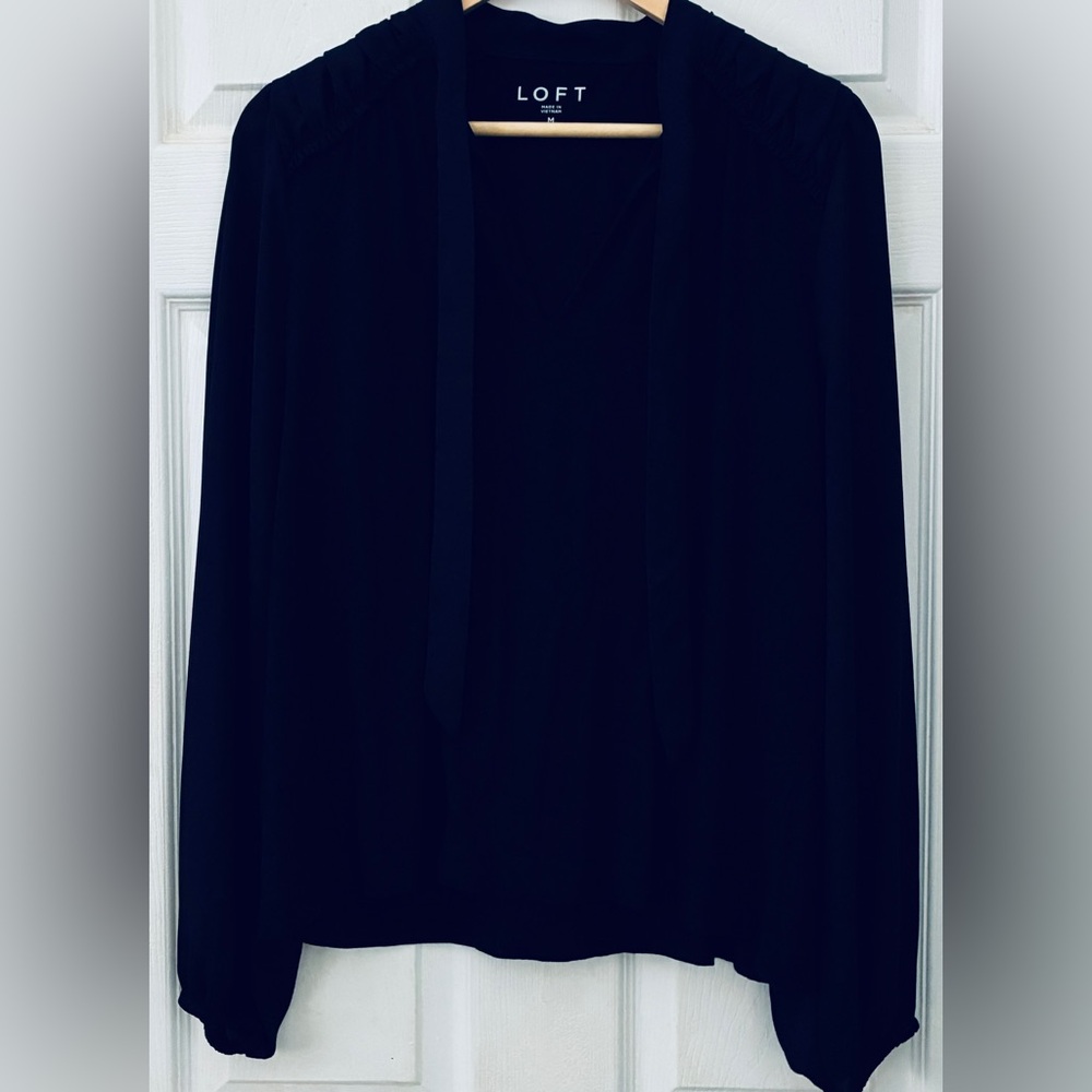 LOFT Women's Elegant Black Blouse